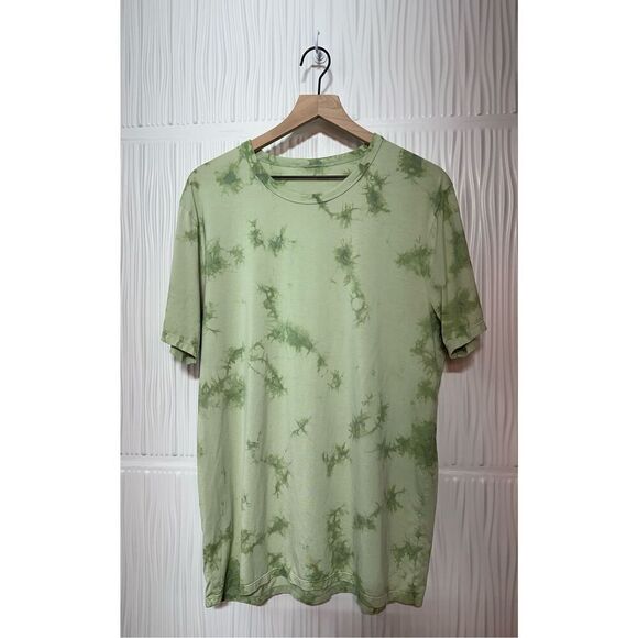 Lululemon Men’s - The Fundamental Tee in New Tide Shibori Arctic Mint - Medium - Picture 3 of 7